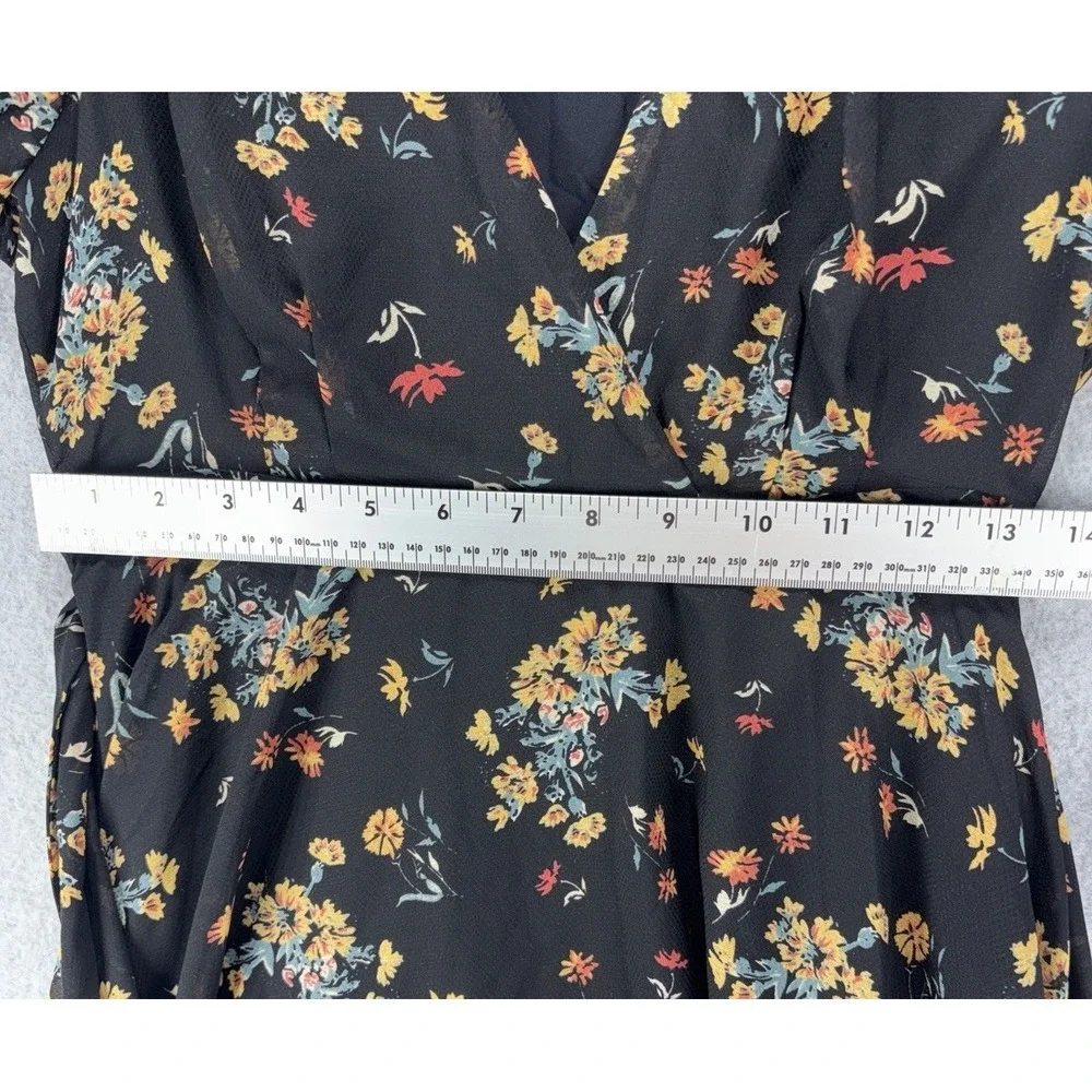 Free People Lilou Mini Dress Floral Boho Chic Bell Sleeve Western Festival Small